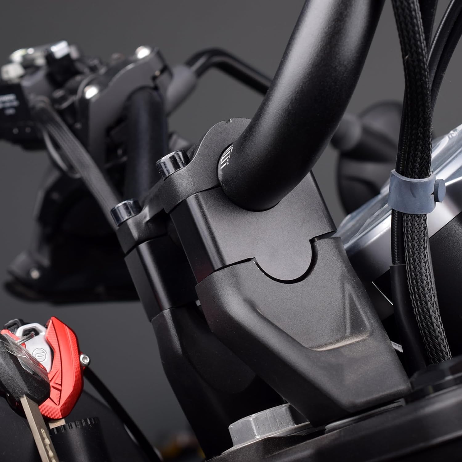 Motorcycle Handlebar Handle Bar Riser Heighten (for Honda Vehicle) CB1000R 2011-2024 CB1000 SP 2025+ (Black)
