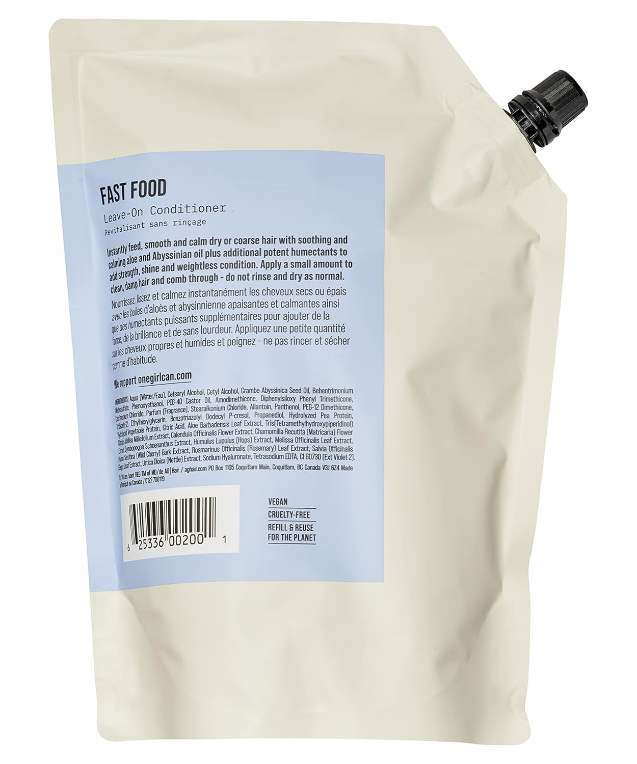 AG Care Fast Food Leave On Conditioner, 33.8 Fl Oz - Image 2