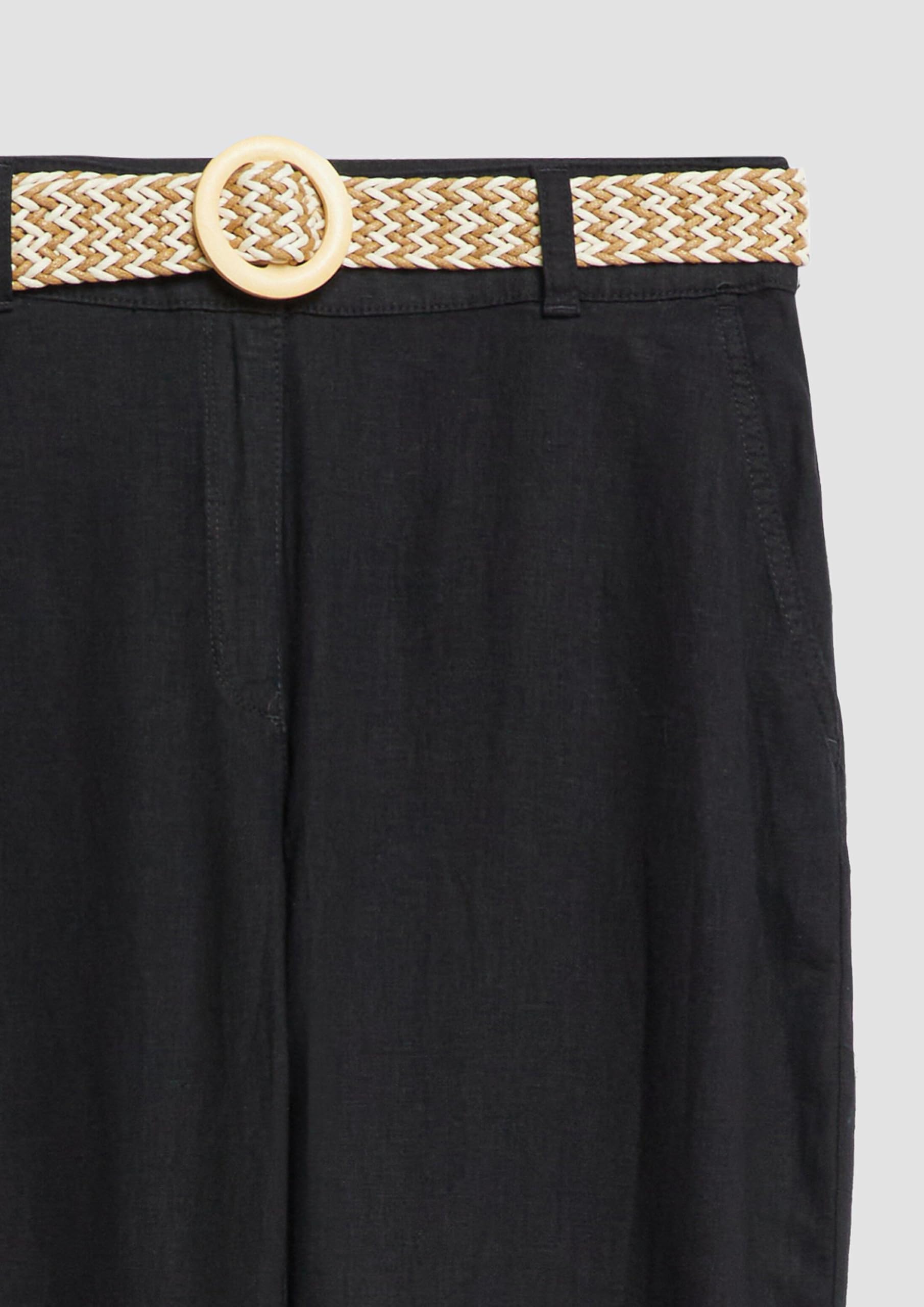 s.Oliver Cropped Chino mit Gürtel