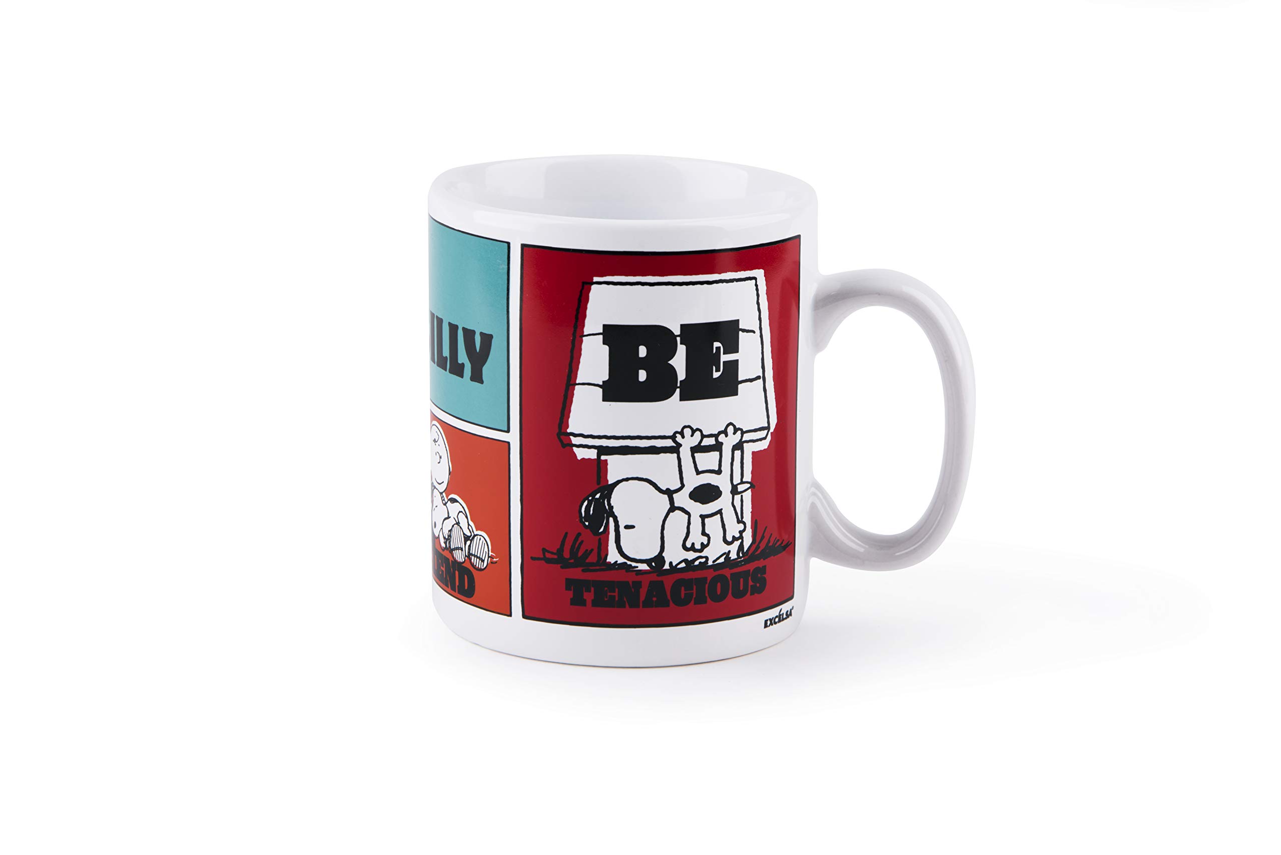 Excelsa Peanuts Large Mug, Porcelain, Multi-Colour, Capacity: 900 ml