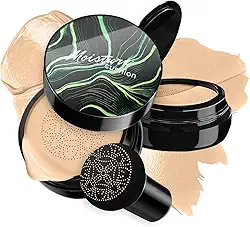 Cogumelo Head Air Cushion BB Cream CC Cream Base líquida hidratante, corretivo - Base de maquiagem duradoura para tom de pele uniforme (#02 Natural)