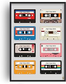 Custom Cassette Tape Poster, Custom Cassette Print, Custom Music Poster, Music Poster Gift, Music Anniversary Gift