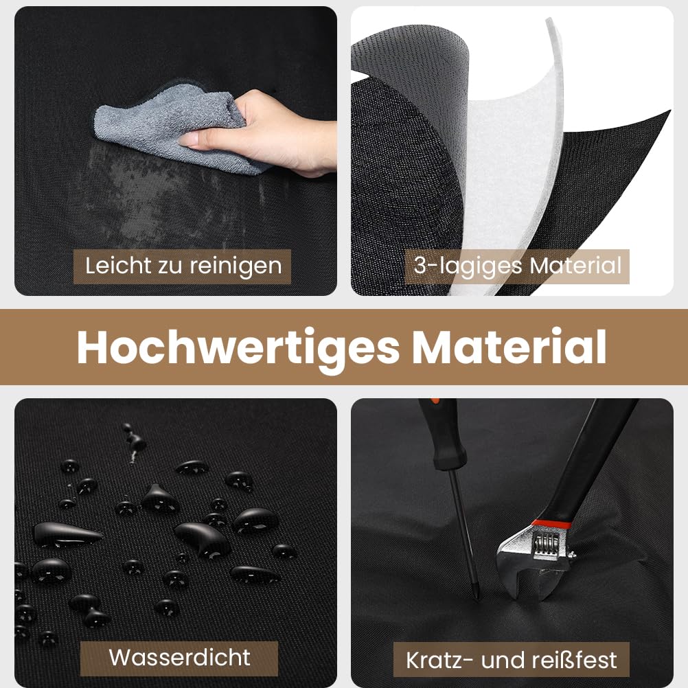 KYG Ladekantenschutz Kofferraum Wasserabweisend und Kratzfest Kofferraum Schutzmatte Langlebig Kofferraummatte für Hunde Universalgröße 105x80cm