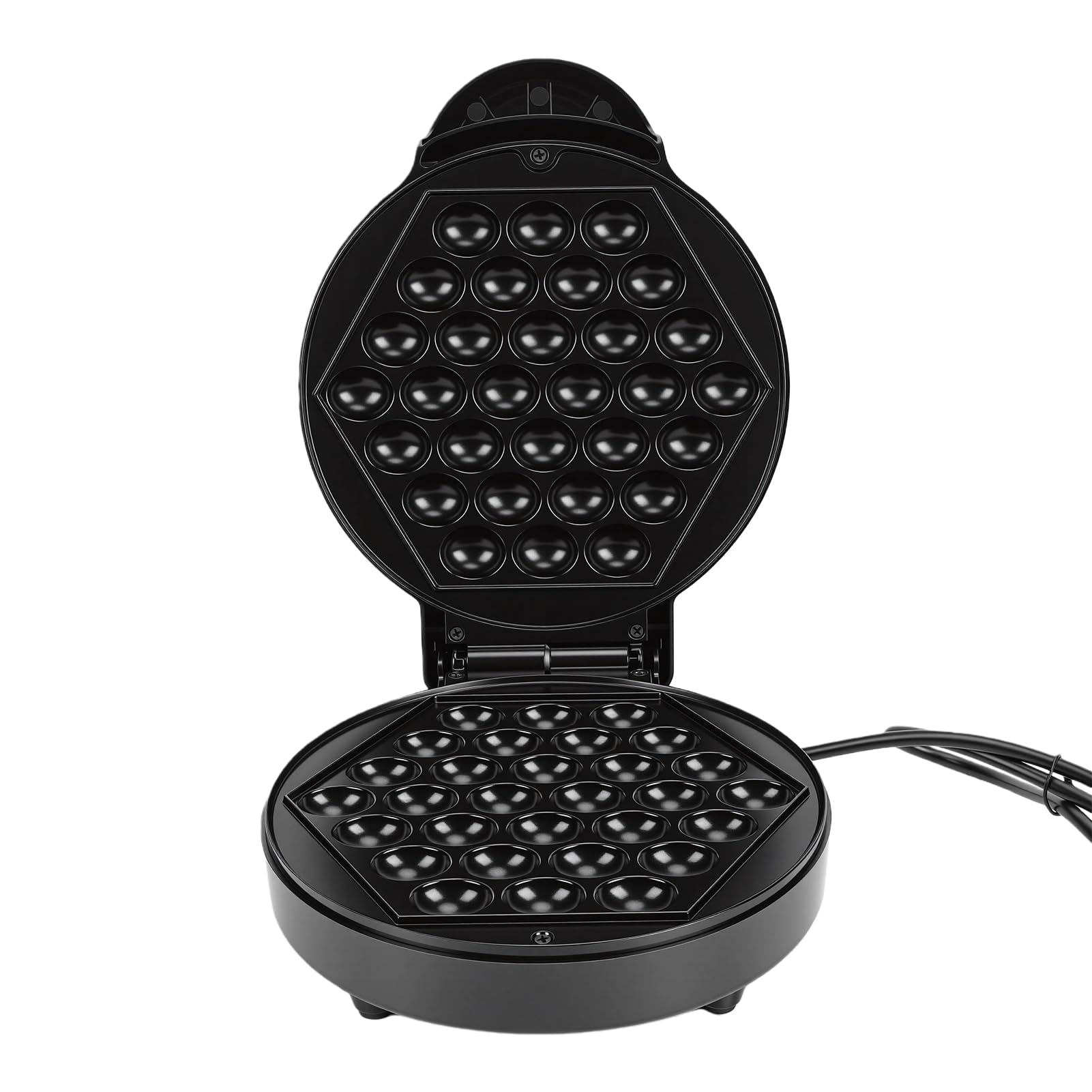Akozon Pizzella Elettrica per Uova 30 Fori Ferro Antiaderente a (Spina