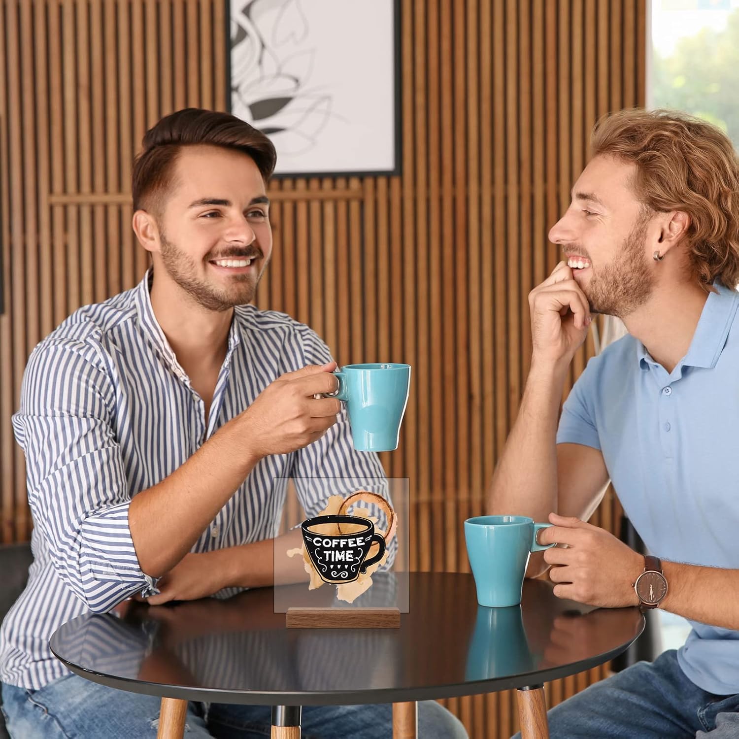 Roowest 24 Pcs 4.5x1.1 Inches Wood Place Card Holders Table Number holders for Thick Sign Rustic Menu Stands for Wedding Birthday Easter Party Decoration - Image 6