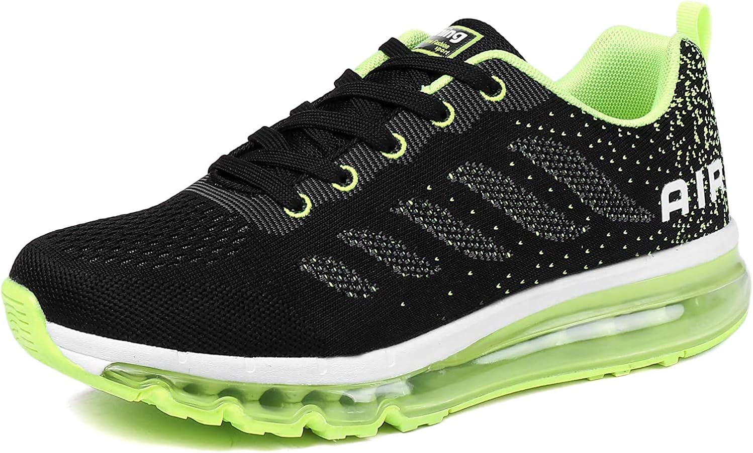 frysen Men Women Shock Absorbing Air Running Shoes Trainers for Multi Sport Athletic Jogging Fitness, Pink, UK Size