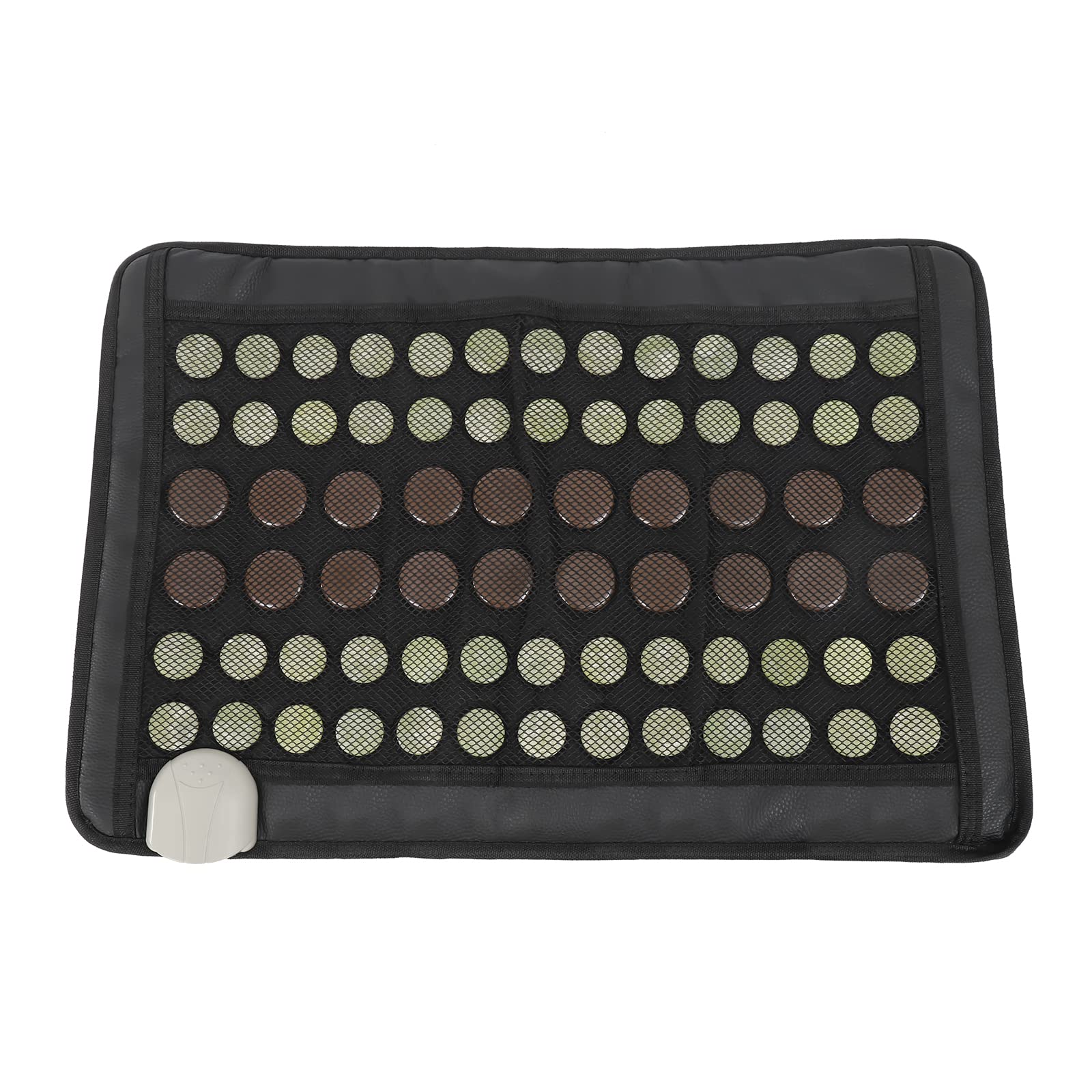 Cuscino riscaldante a infrarossi Small Pro con Smart Controller con giada naturale e pietre tormalate, per uffici, appartamenti, 59,5 x 40 cm, marrone scuro
