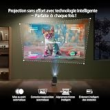 WEMAX Videoprojecteur 4K【Certifié Netflix & Google TV】Smart Projecteur Portable【Support 4K&1080P Natif】320 ISO Lumens, Dolby Audio,HDR 10, WiFi/Bluetooth, Retroprojecteur avec Support pour Home Cinéma - 3