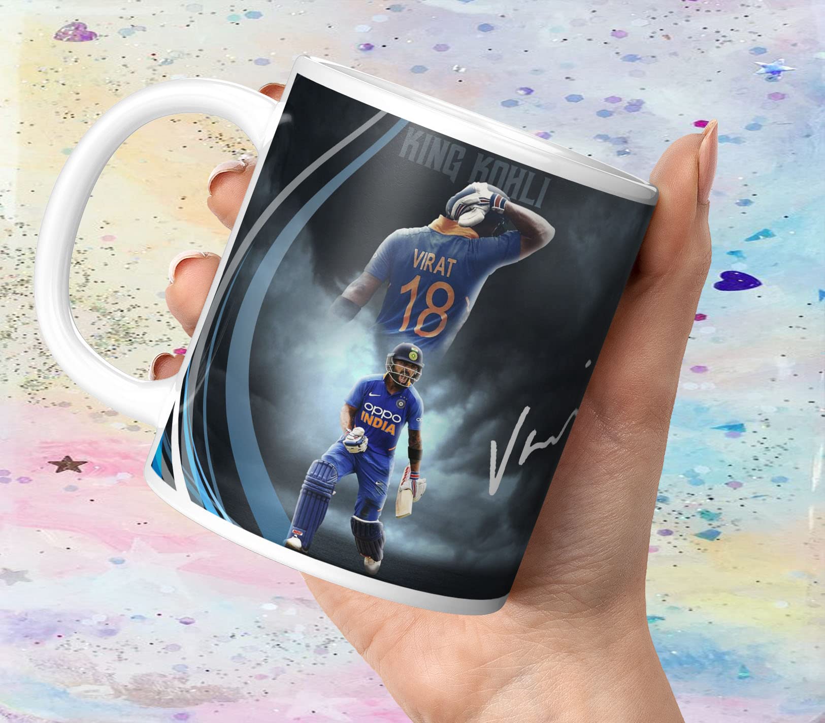 See full amazon price history chart for NH10 DESIGNS Virat Kohli Printed Mug for Boys Kids Girls Birthday Gift for Friends Mugs for IPL Cricket Lover Royal Challengers Bangalore Mugs for Gift (Microwave Safe Ceramic Mug-350ml) - CRWM 44 NH10 DESIGNS Virat Kohli Printed Mug for Boys Kids Girls Birthday Gift for Friends Mugs for IPL Cricket Lover Royal Challengers Bangalore Mugs for Gift (Microwave Safe Ceramic Mug-350ml) - CRWM 44 (B0C3XL8BRZ) Amazon Price History, Amazon Price Tracker