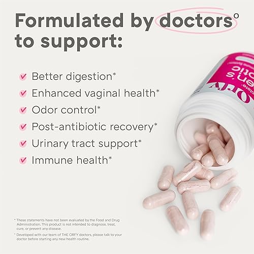 Miniatura 2 de Probióticos completos para mujeres  Salud vaginal, UT, digestiva e inmunológica  60 mil millones de UFC, 16 cepas probióticas, prebióticos y