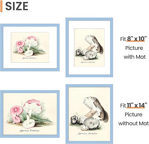 Vista 24 de upsimples - Portarretratos de 8.5 x 11 pulgadas, para fotos de 6 x 8 pulgadas con paspartú o de 8.5 x 11 pulgadas sin paspartú, marcos de fotos