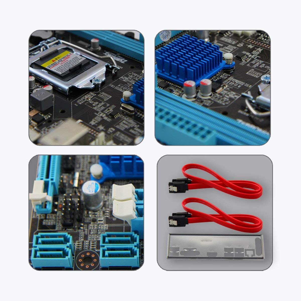 ZEBRONICS H81 Motherboard components and accessories