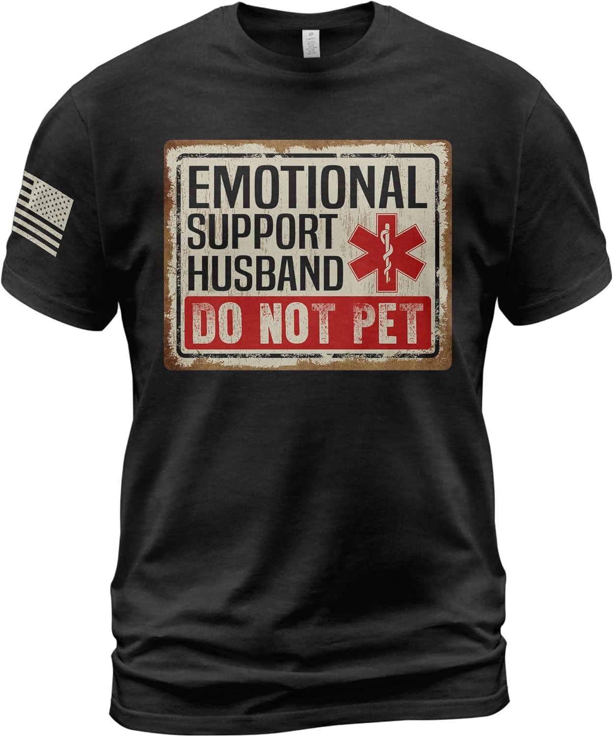 Emotional Support Husband T-Shirt, Do Not Pet Shirt, Husband Shirts from Wife, Funny Shirts for Men