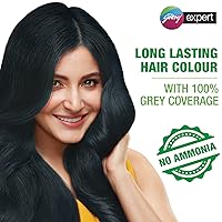 Vista 2 de Godrej Expert Rich Crème - Sombra de color para el cabello, paquete de 4 unidades (NATURAL BLACK)