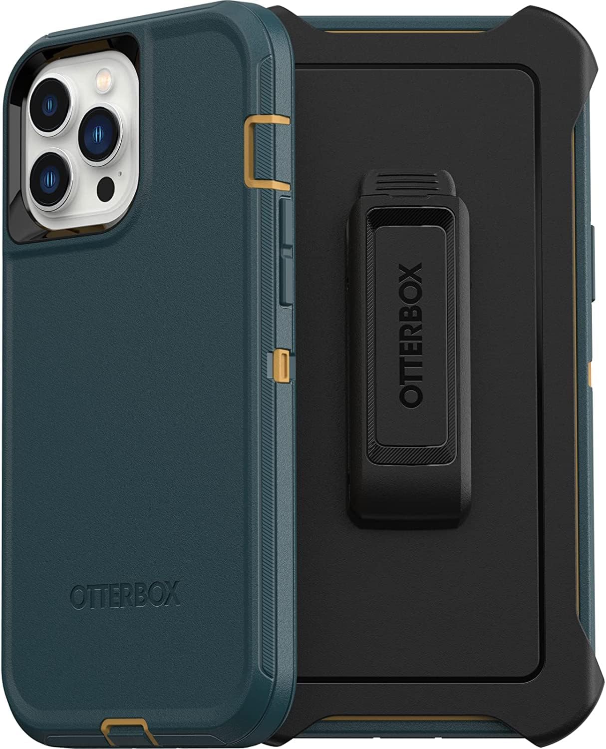 OtterBox Defender Series Screenless Edition Case for iPhone 13 Pro Max & iPhone 12 Pro Max (Only) - Holster Clip Included - Non-Retail Packaging - Black