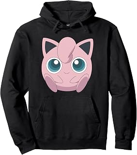 Pokémon Jigglypuff Cute Fairy Big Face Pullover Hoodie