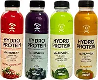 Kit com 4 Garrafas de Hydro Protein Proteína + Eletrólitos + Creatina Sabores Sortidos de 500mL cada - Moving