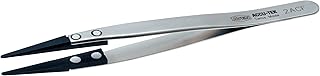 Aven 18768 Pattern 2ACF Straight Tweezer, Carbofib, 5