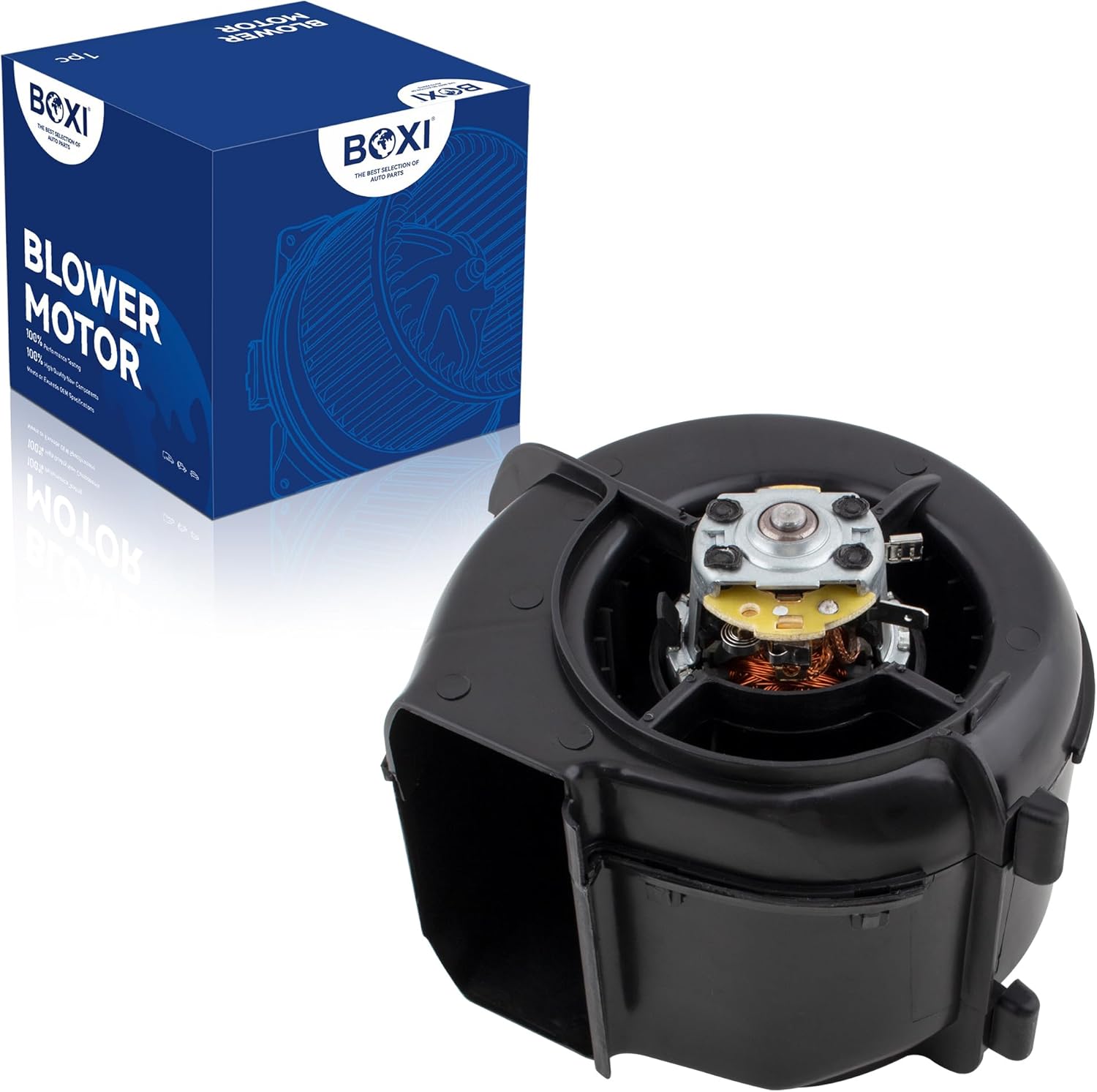 BOXI HVAC Heater Blower Motor Assembly Fits for Volkswagen Cabriolet 1990 1991 1992 1993 / Vanagon 1990-1991 Front/Replaces 251819015 321819015 V15031897