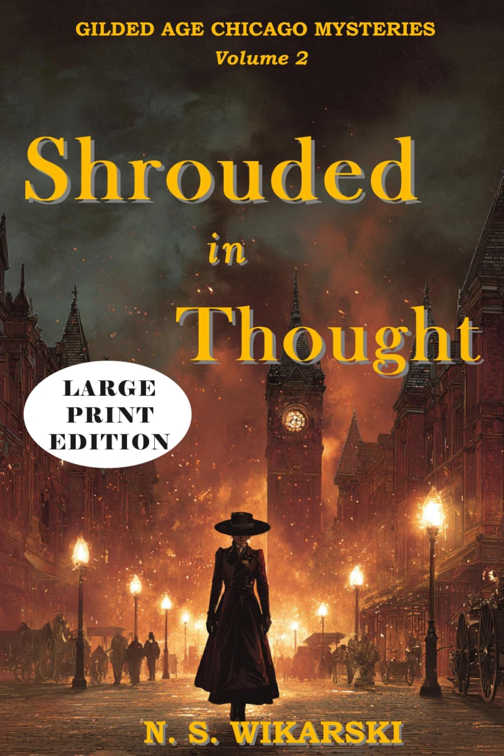 Shrouded in Thought - LARGE PRINT: Gilded Age Chicago Mysteries, Volume 2