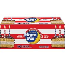 MoonPie America's Birthday Chocolate Mini Party Pies Marshmallow Snack Cakes for America 250 Celebrations - 10 Count