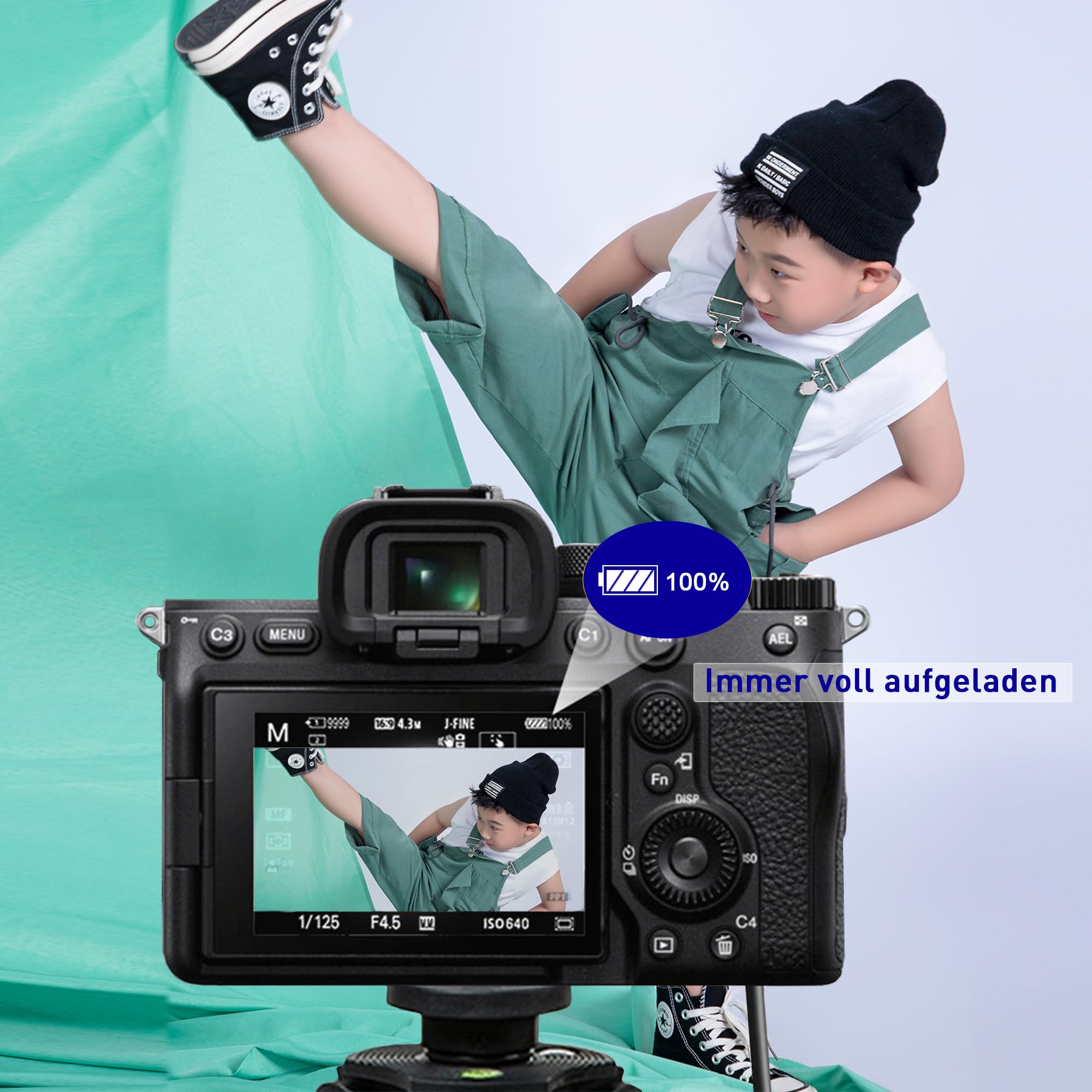 NP-FZ100 AC-Netzadapter/DC-Koppler Dummy Batterie-Kit, für Sony A6600, A6700, ZV-E1, ZV-E10II,A7III,A7SIII,A7C,A7IV,A7R III,A7RIV,A7CR,A7C II,A7RV,Alpha 9,A9II,A9III,A9R,A9S Kamera