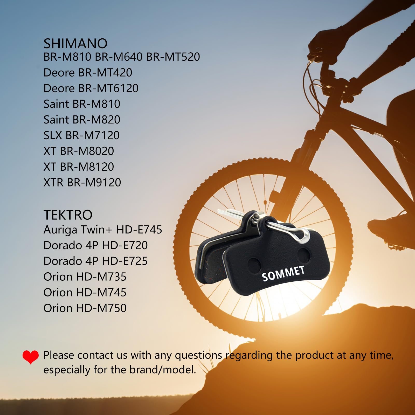 Pastiglie Freno Per Bici MTB - 2 Coppie, Compatibili Con Shimano Saint, Zee, XT, SLX