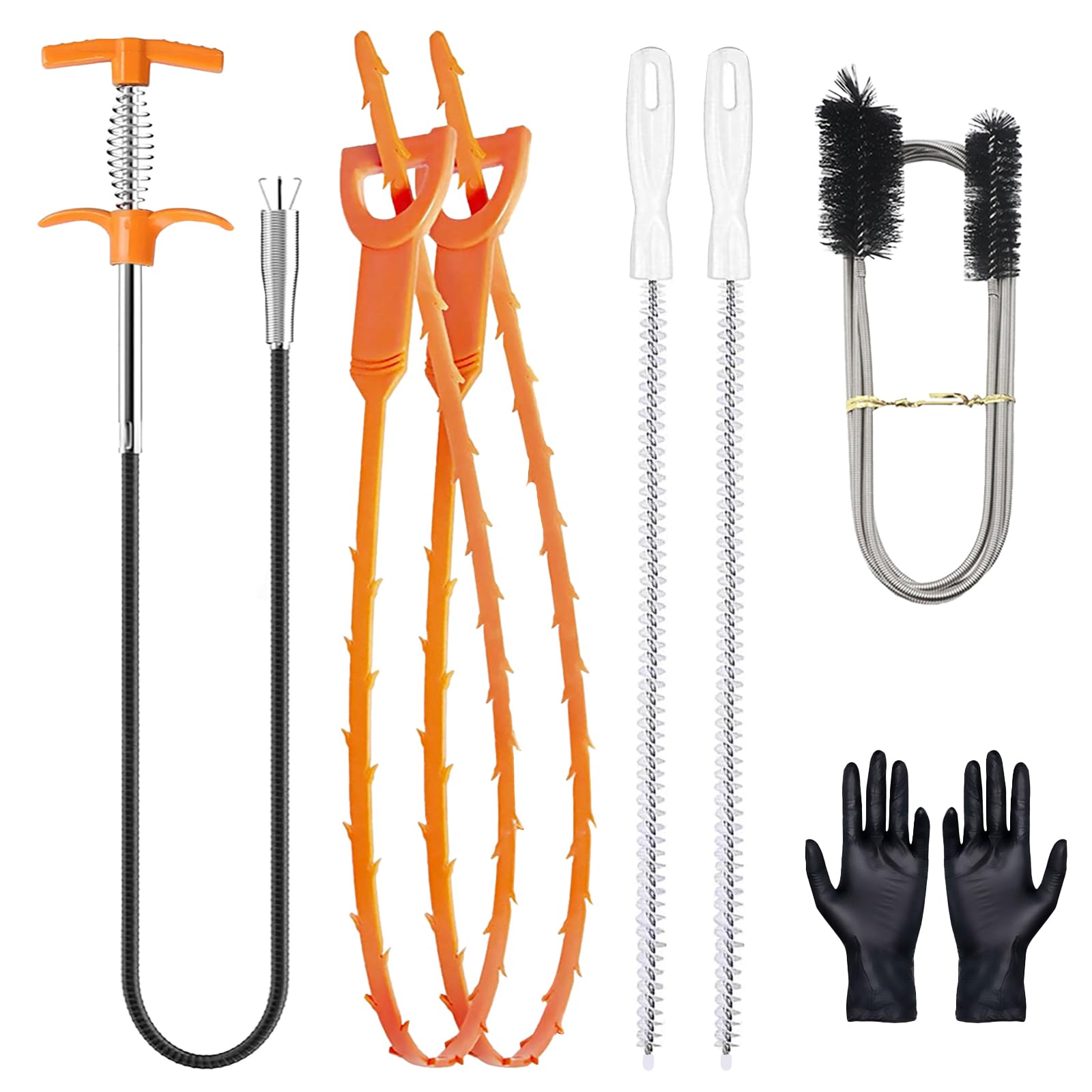 Kit De 5 Herramientas Destapa Cañerías - Removedor De Pelo Y Obstrucciones Para Ducha, Fregadero Y Bañera, Fácil De Usar