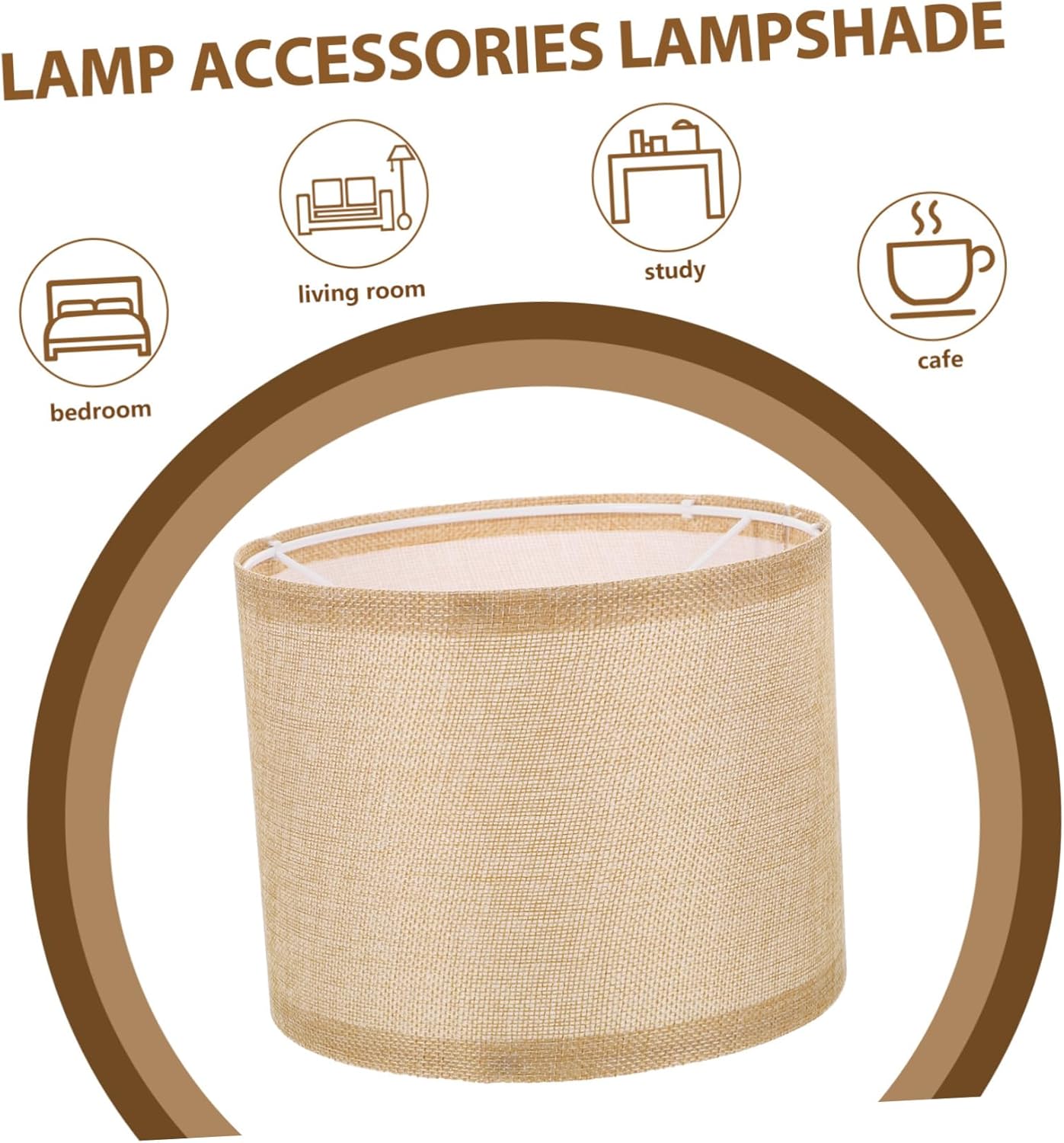 MERRYHAPY Detachable Lampshade Replacement for Desk and Wall Lamps Fitting Versatile Lamp Shade Adapter for Home Decor Modern Design Easy to Install