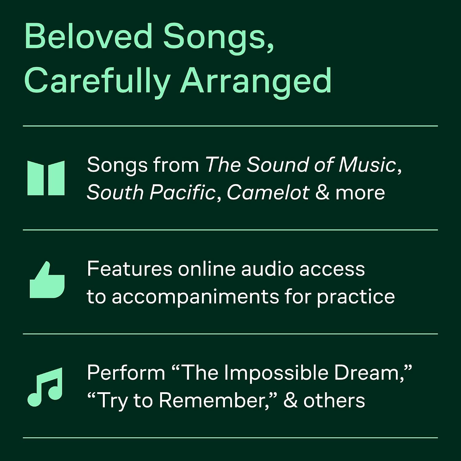 The First Book of Broadway Solos: Baritone/Bass Voice Songbook with Piano Accompaniment and Online Audio | Joan Frey Boytim | Easy to Medium Vocal Collection for Musical Theater Students and Teachers