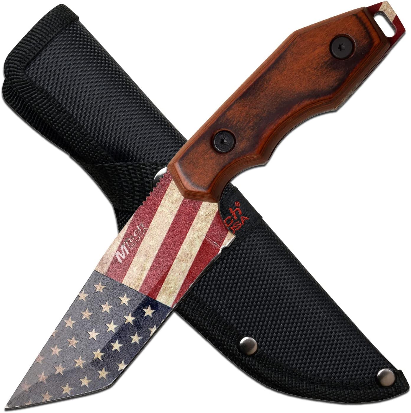 MTECH USA MT-20-87A Fixed Blade Knife, Brown, 4.25 in