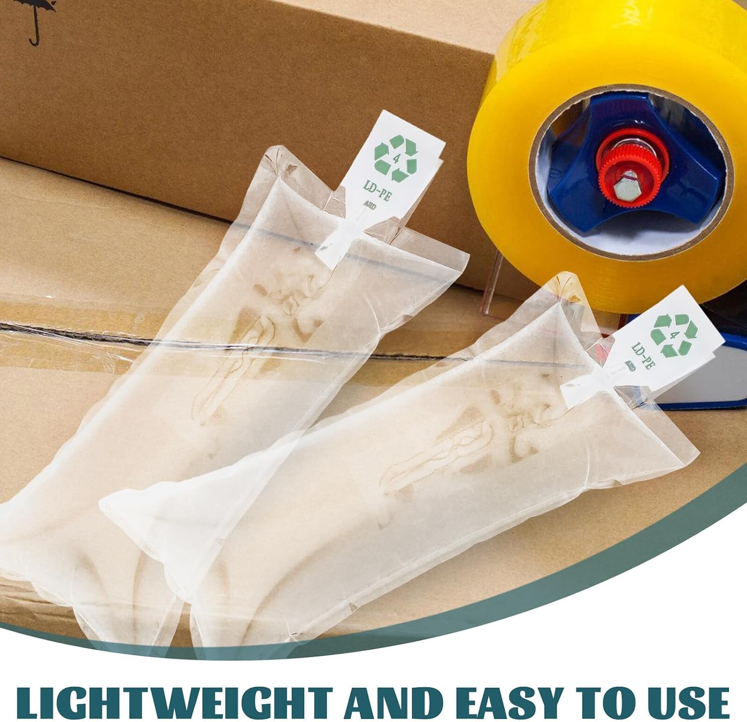 100pcs Inflatable Air Packaging Bags 10x20cm Inflated Cushion Pouches for Shipping Protection and Shock Absorption, Air Packing Bags for Packaging and Box Filling
