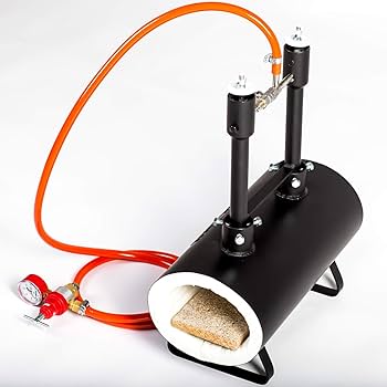 DEVIL-FORGE DFHS2+1D/3.6 Gas Propane Forge Farrier Burner +Tongs EXPRESS USA, De