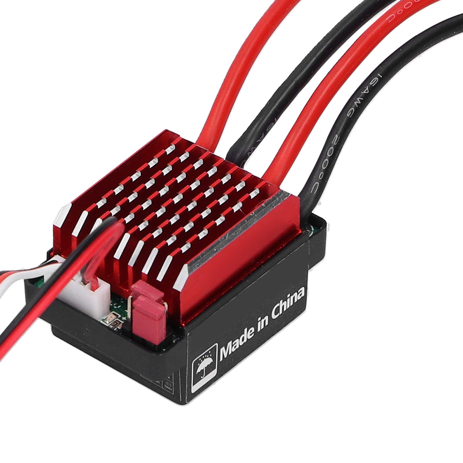1/10 RC Motor ESC, 540 Brushed Motor 35T 45T 55T mit 360A ESC Combo, 1/10 Elektro RC High Speed ​​Controller T Plug Zubehör Passend für 1/10 RC Rennwagen Truck(55T)