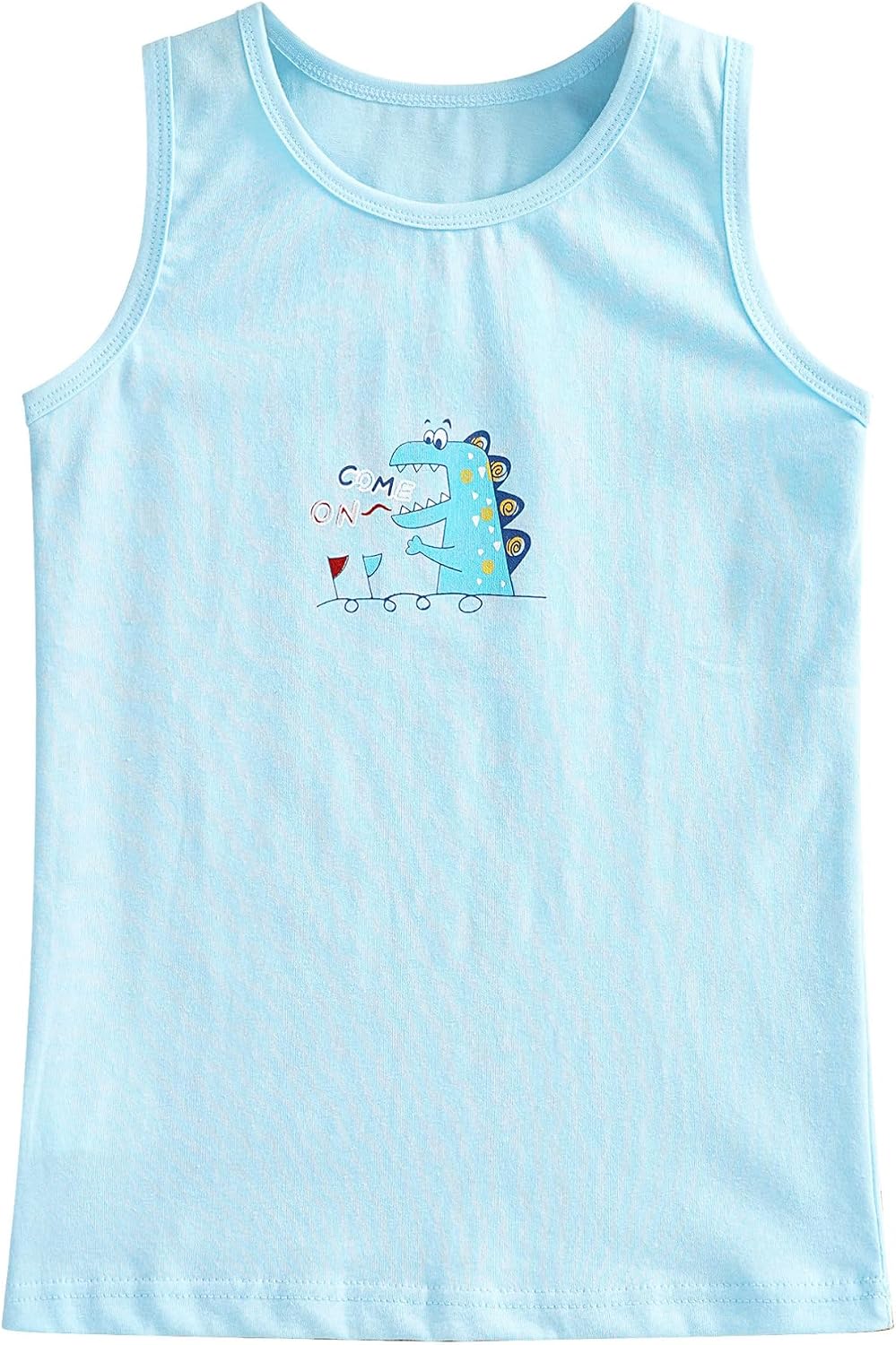 YiZYiF Kids Boys Sleeveless Tank Tops Dinosaur Printed Undershirts Workout Athletic Shirt Vest