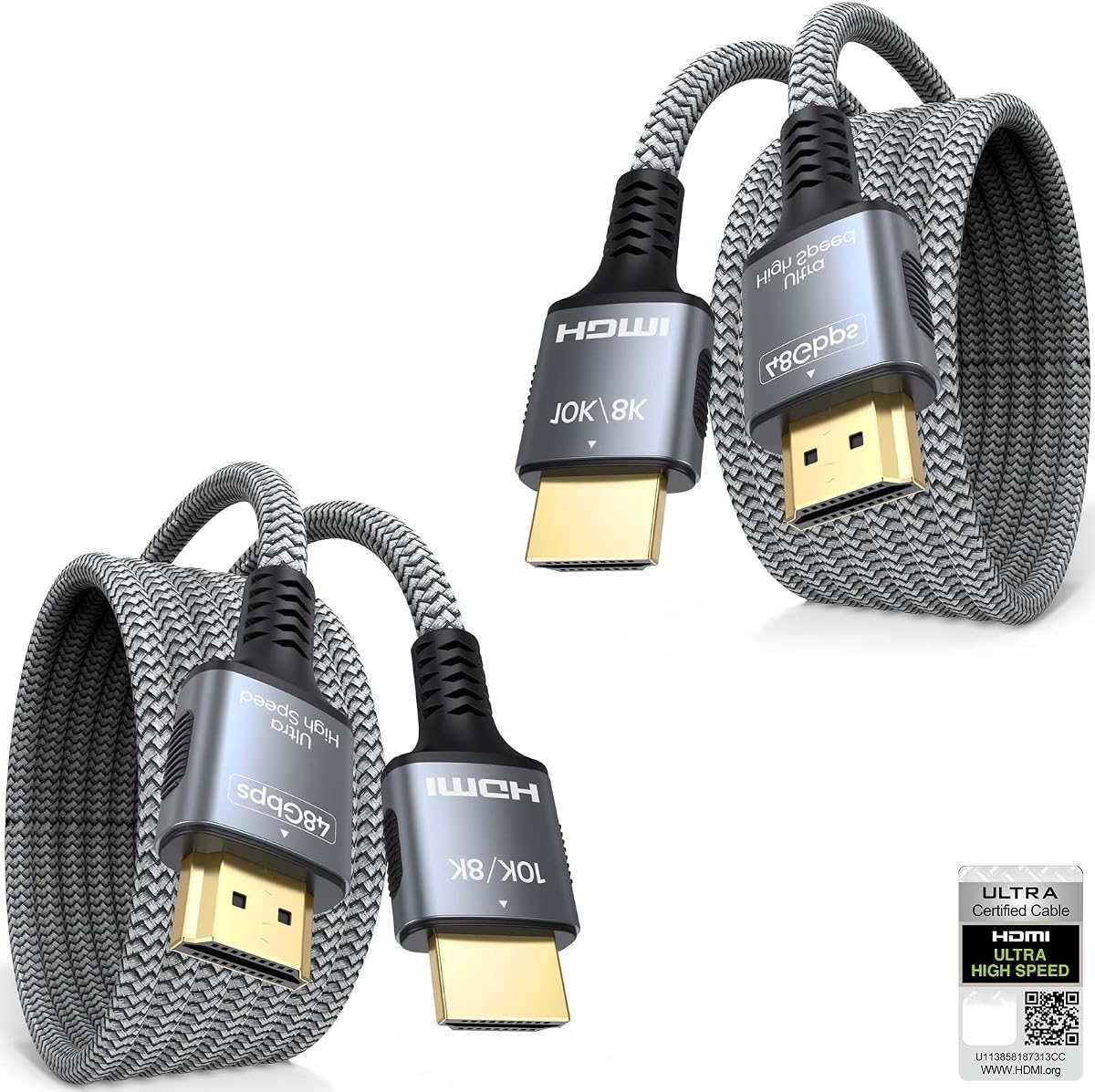 HDMI eARC/ARC Cable 2-Pack
