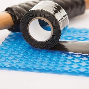Impacto 9066 Anti-Vibration Tool Grip Wrap Kit, 6.5" x 5", Black/Red