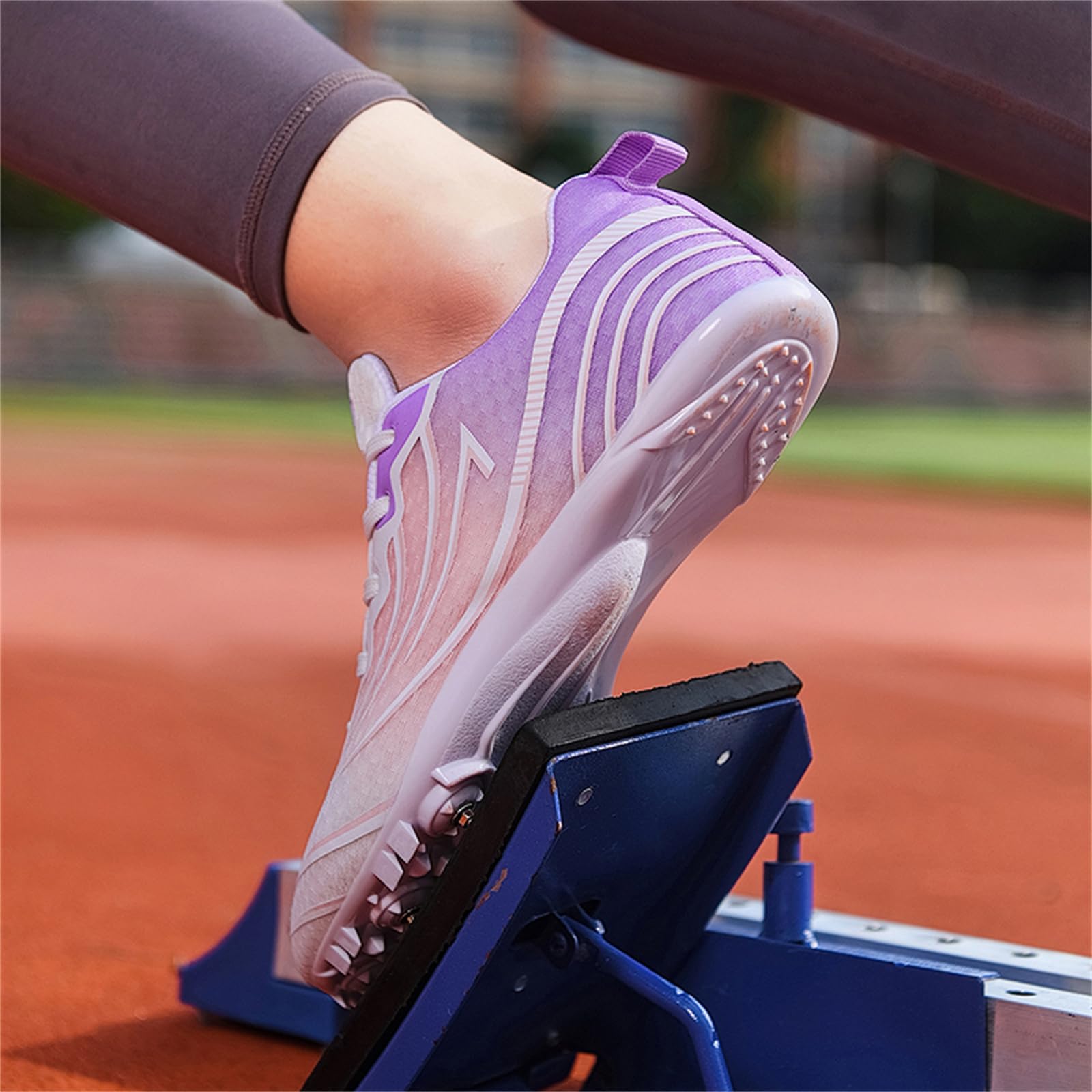 Chaussures À Pointes pour Femmes Baskets De Course pour Sprint Saut Athlétisme Athlétisme