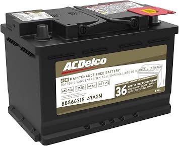 ACDelco Gold 47AGM 88866318 AGM BCI Group 47 Battery