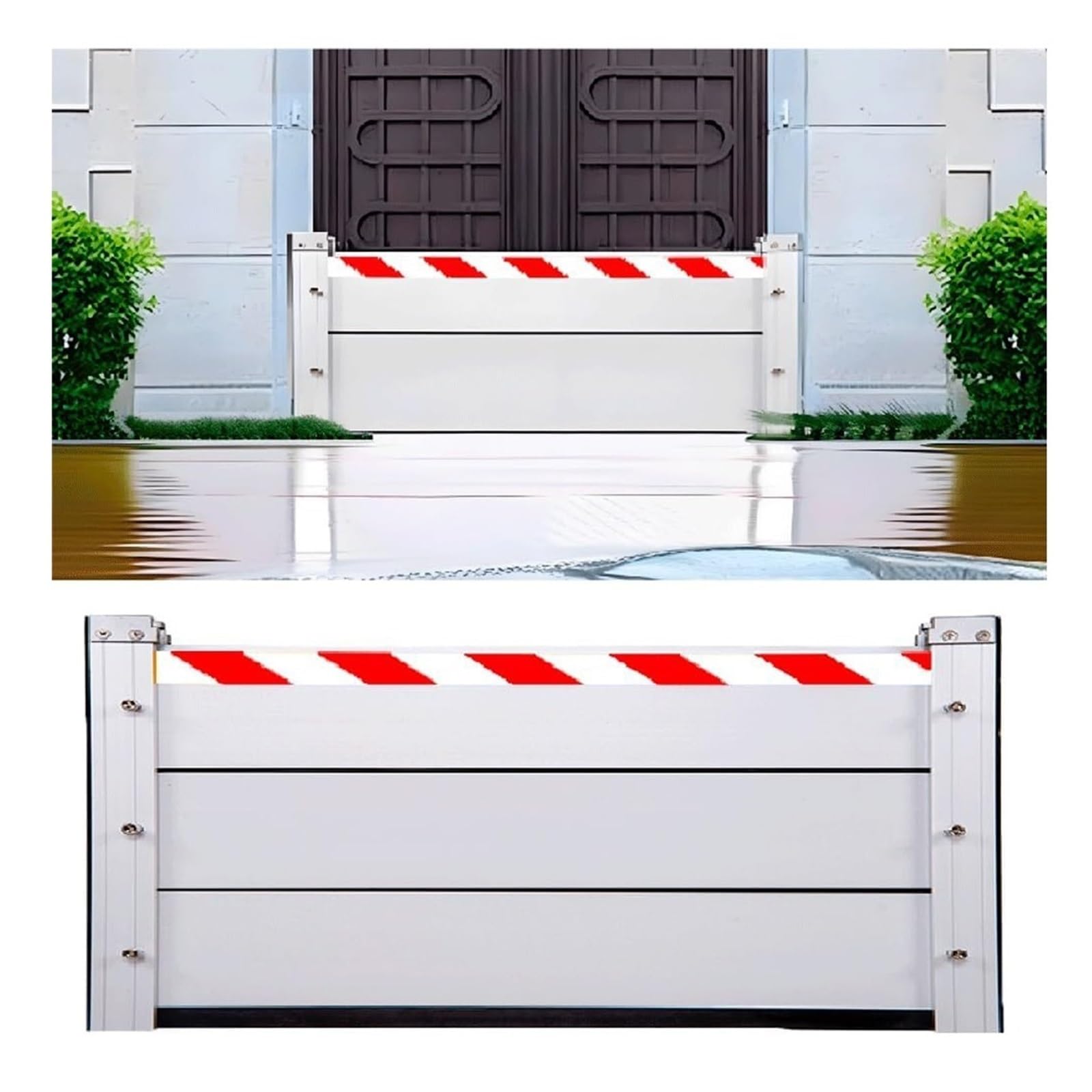 Barrière anti-inondation de garage pour protéger votre maison des crues