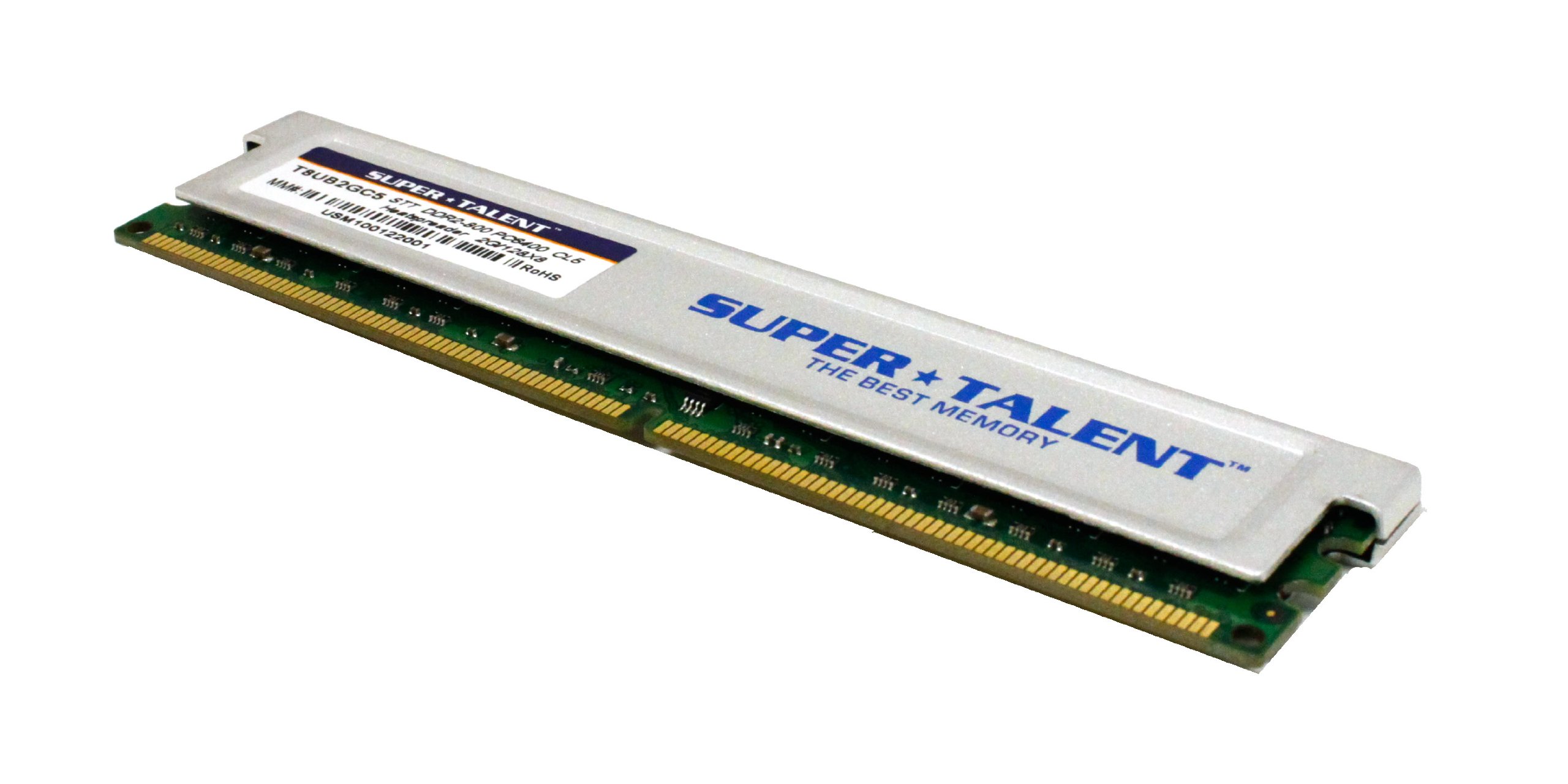 Super Talent DDR2-800 2GB/128 x 8 S-Rigid Memory T8UB2GC5 at