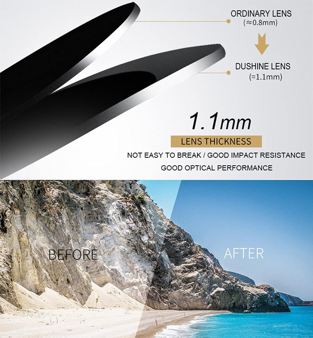 DUSHINE Retro Square Double Bridge Sunglasses for Women Men, Trendy Aviator, 90s Shades - Image 7