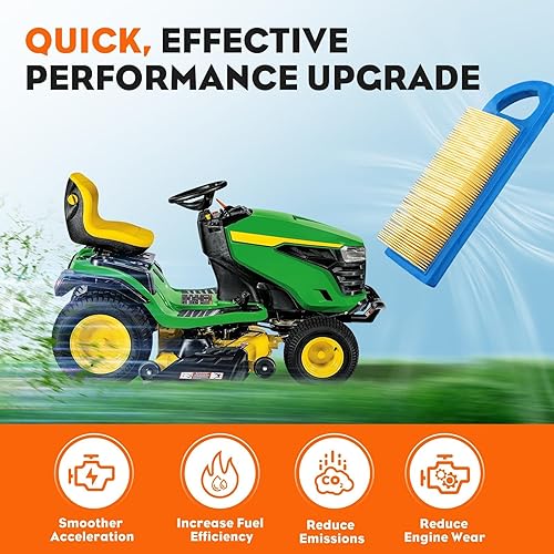 Miniatura 6 de HIPA 697153 698083 Filtro de aire para Brigg and Straton 795115 794422 697014 GY20573 Craftsman LT1000 Filtro de aire para motores de tractor Intek