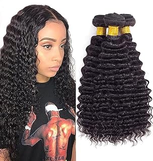 Brazilian Virgin Hair Kinky Curly Hair Bundles Virgin Brazilian Kinkys Curly Weave Human Hair Bundles Curly Bundles Natural Black Color(12 14 16)