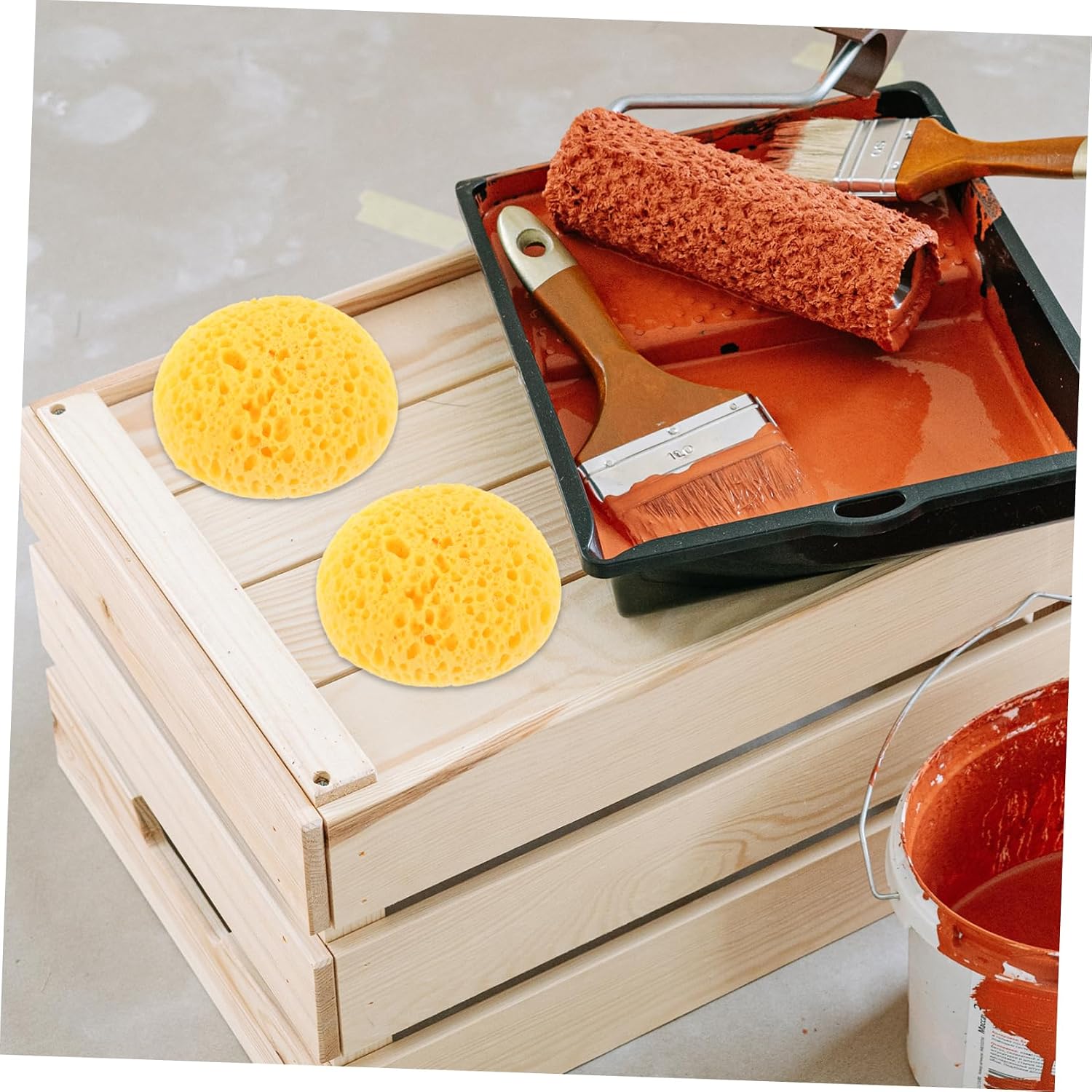2pcs Textured Sponge Patch for Wall Painting Removable Drywall Texture Repair Tool for DIY Home Decor and Ceiling Painting