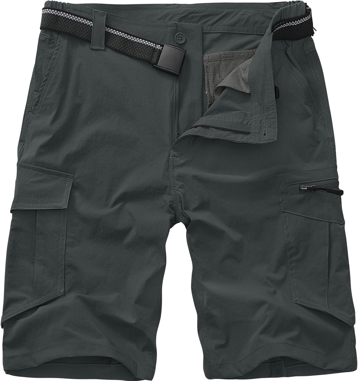 Toomett Mens Hiking Cargo Shorts Quick Dry Lightweight Travel Fishing Camping Golf Shorts with Multi Pockets