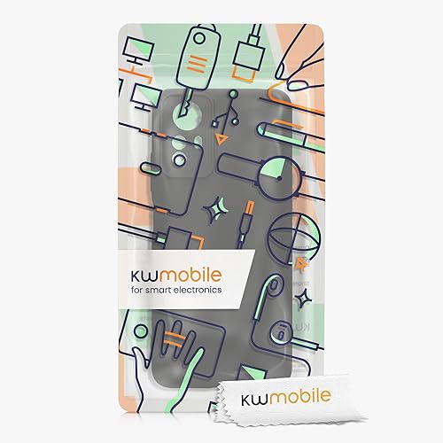 Miniatura 7 de kwmobile Funda compatible con Xiaomi Redmi Note 12S - Funda protectora delgada de TPU para teléfono - Acabado mate suave - Negro mate
