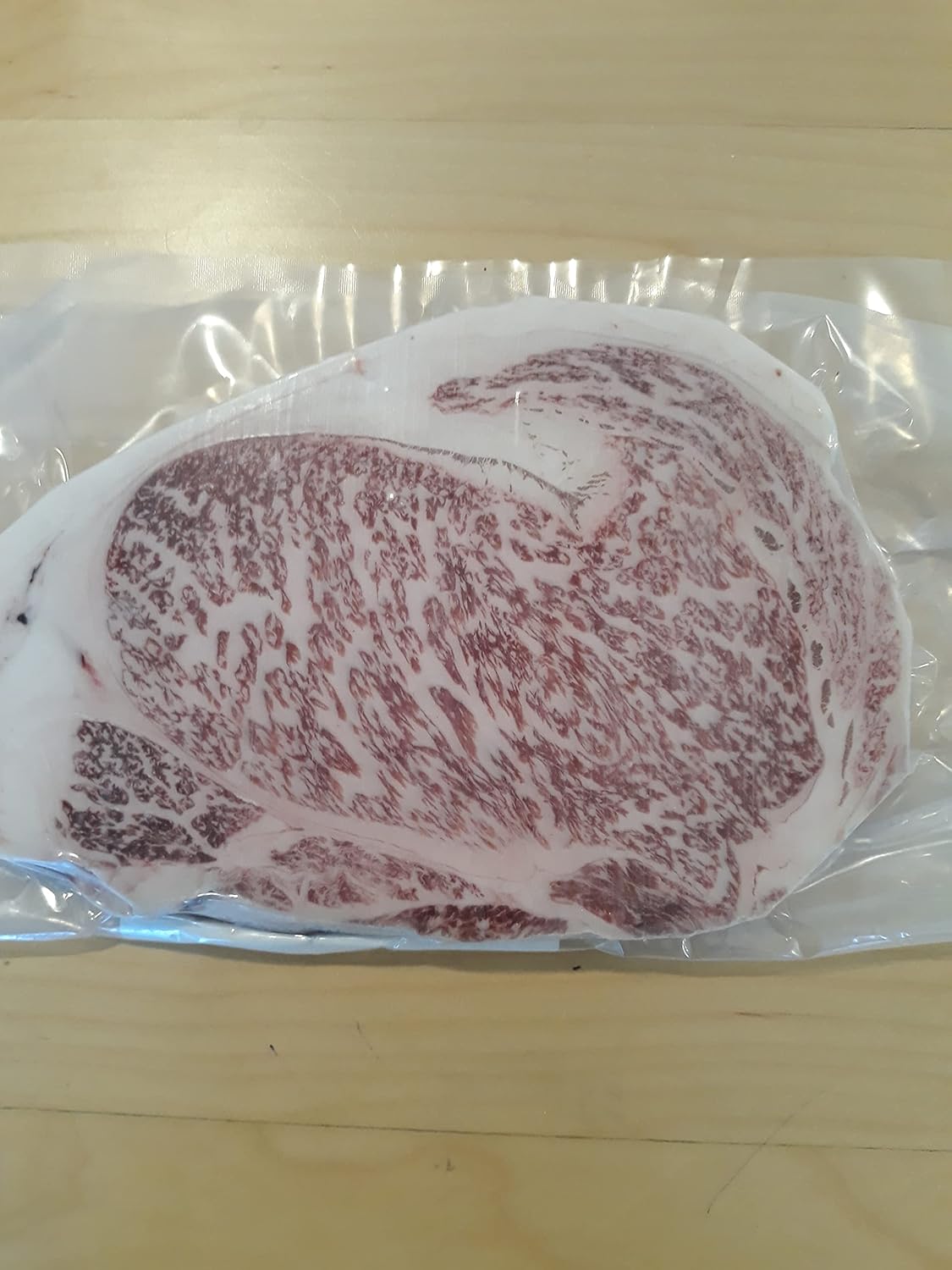 Japanese Kagoshima Wagyu Beef A5 (Kamichiku) Striploin 1lb Steak Cut