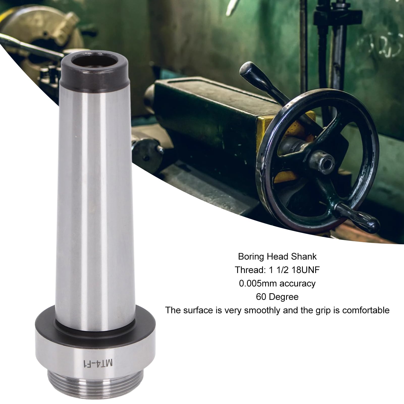 Fresa Mt3 Testa Alesatura F1 Acciaio Carbonio - Filettatura 1-1/2-18UNF, Coda MT3 Per Fresatrici CNC Kit Alesatura Lame - Foto 8