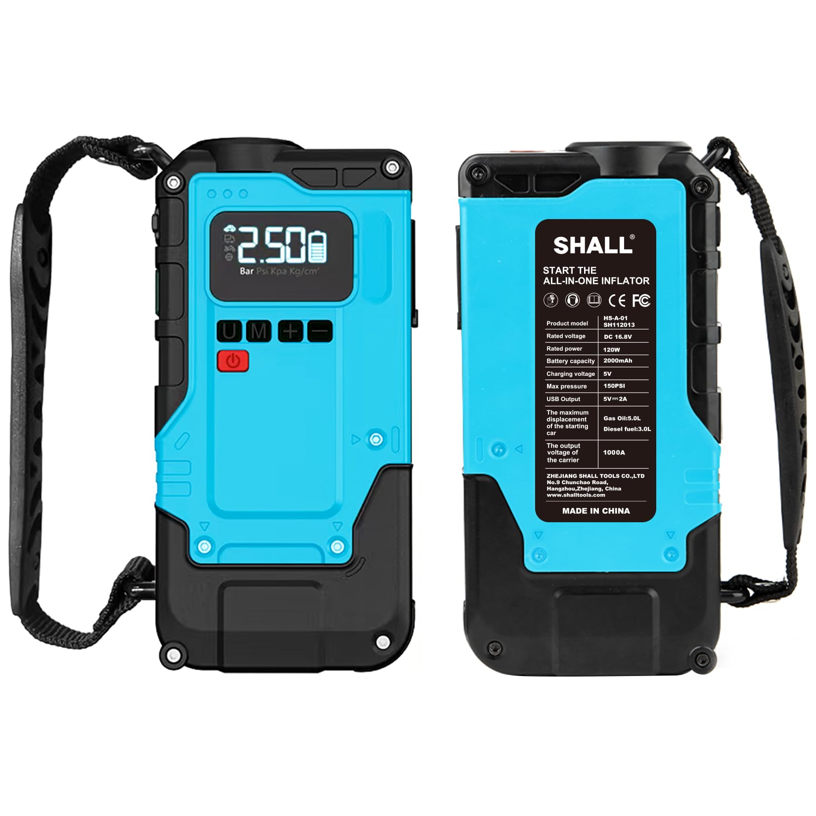 Sponsored Ad – Car Jump Starter,Portable Air Compressors, 5 In 1 Multiple, tire inflation, Portable Powerbank Charger, and Jump Leads for up to 5.0-Liter Petrol and 3.0-Liter Diesel Engines